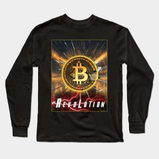 Bitcoin Crypto Revolution Lightning Long Sleeve T-Shirt